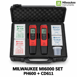 Milwaukee MI6000 set met pH- en EC-testers