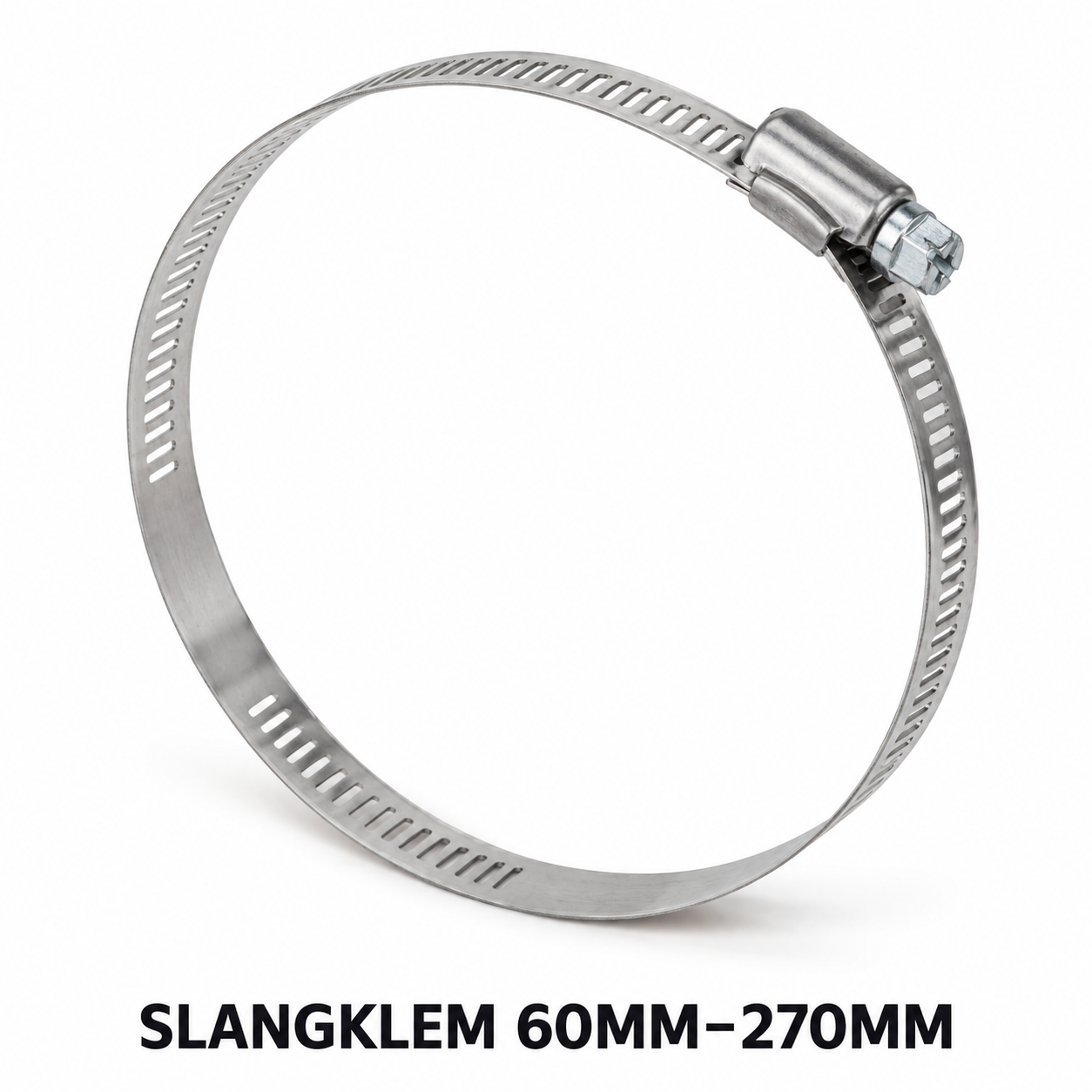 Verstelbare metalen slangklem 60–270 mm