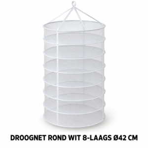 Droognet rond wit 8-laags 42cm