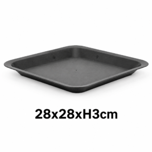 Onderzet pot vierkant (28x28xH3cm)