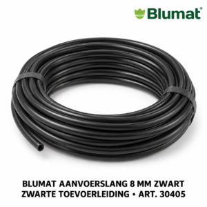 Blumat zwarte aanvoerslang 8 mm